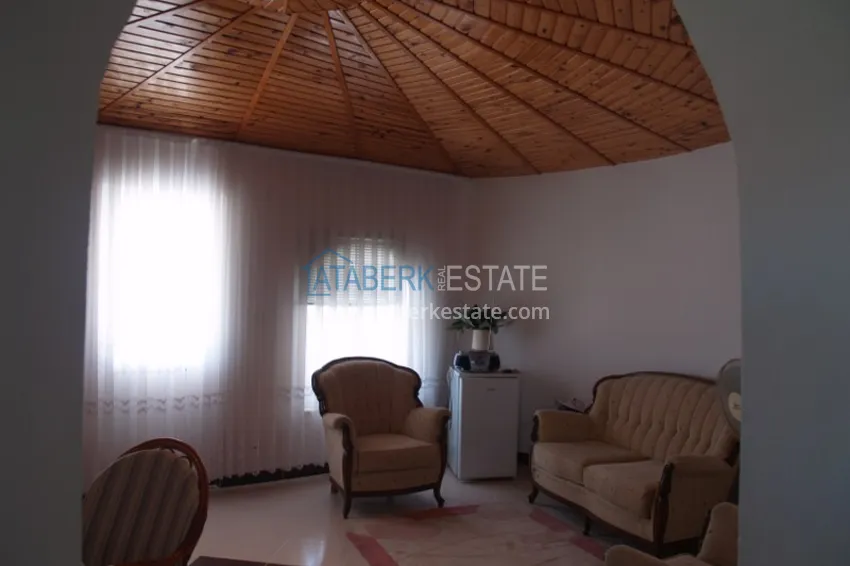 Приобрести Вилла в Алании, район Тюрклер с мебелью и бассейном на крыше 14 