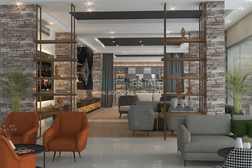 Квартира в районе Оба от инвестора с чистовой отделкой и видом на горы 6 