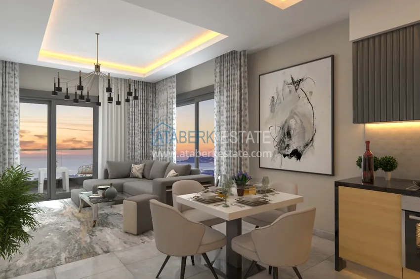 Приобрести Новый элитный жилой комплекс в Алании, район Махмутлар 1 