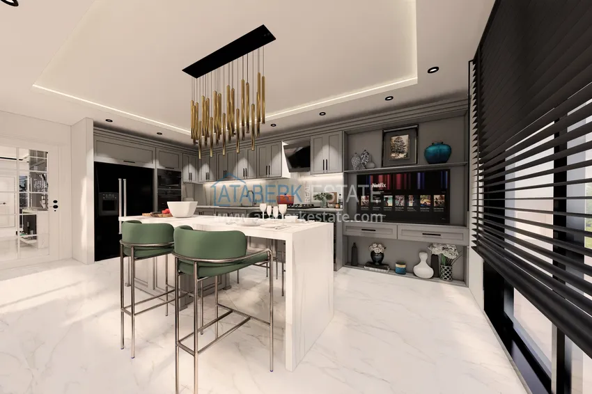 Приобрести Виллы в Алании от застройщика, район Бекташ. Подходит для получения турецкого гражданства 52 