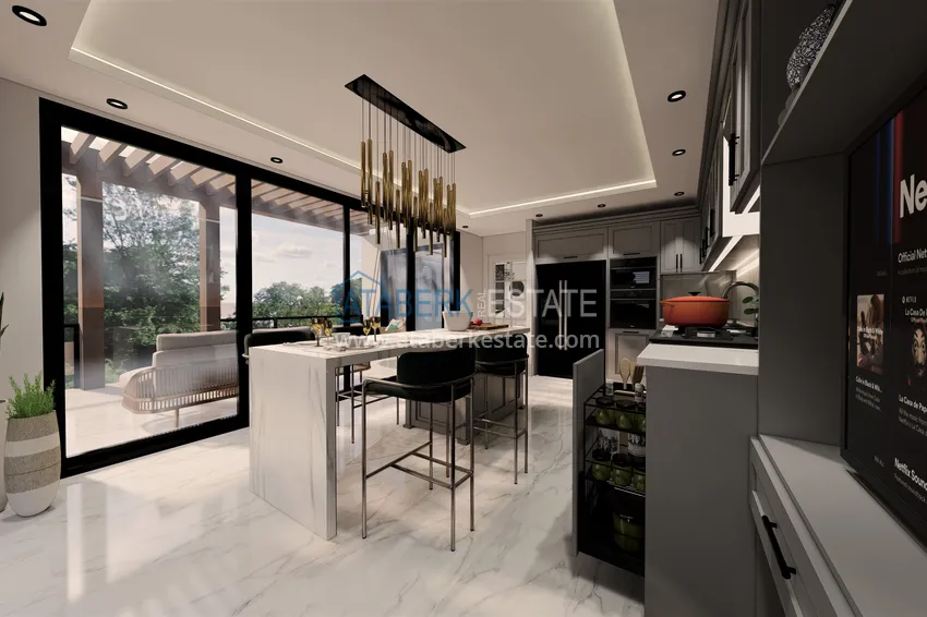 Приобрести Виллы в Алании от застройщика, район Бекташ. Подходит для получения турецкого гражданства 56 