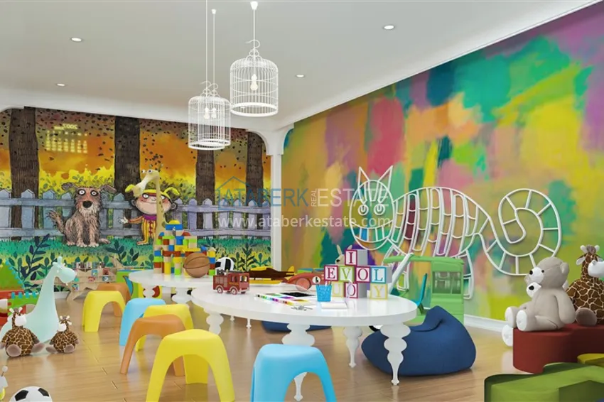 Квартира в районе Авсаллар от инвестора в комплексе на завершающем этапе строительства 15 