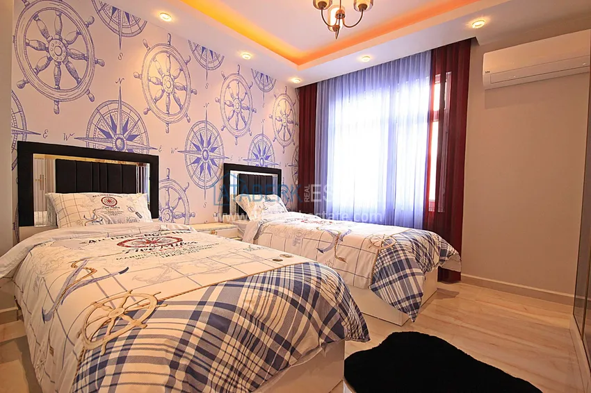 Приобрести Квартира в Махмутларе первая береговая линия, эксклюзивная мебель, открытый вид на море 24 