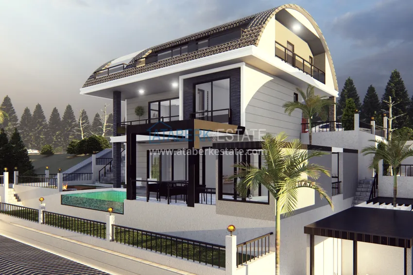 Виллы в Алании от застройщика, район Бекташ. Подходит для получения турецкого гражданства 27 