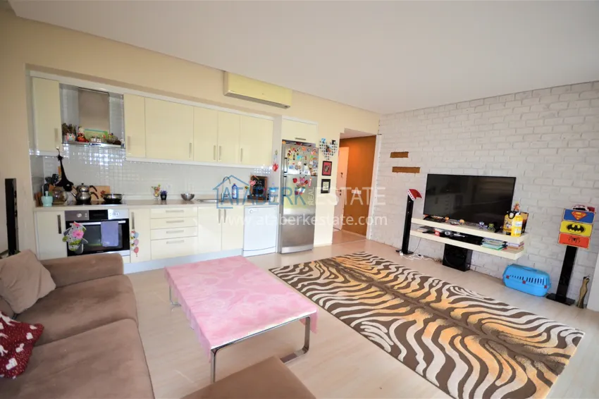 Приобрести Квартира в Конаклы меблированная с личным садом 2 