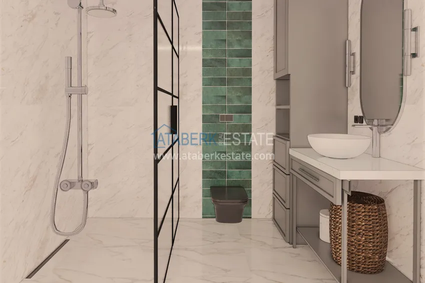 Приобрести Виллы в Алании от застройщика, район Бекташ. Подходит для получения турецкого гражданства 63 