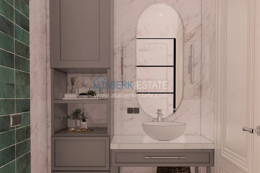 Приобрести Виллы в Алании от застройщика, район Бекташ. Подходит для получения турецкого гражданства 64 