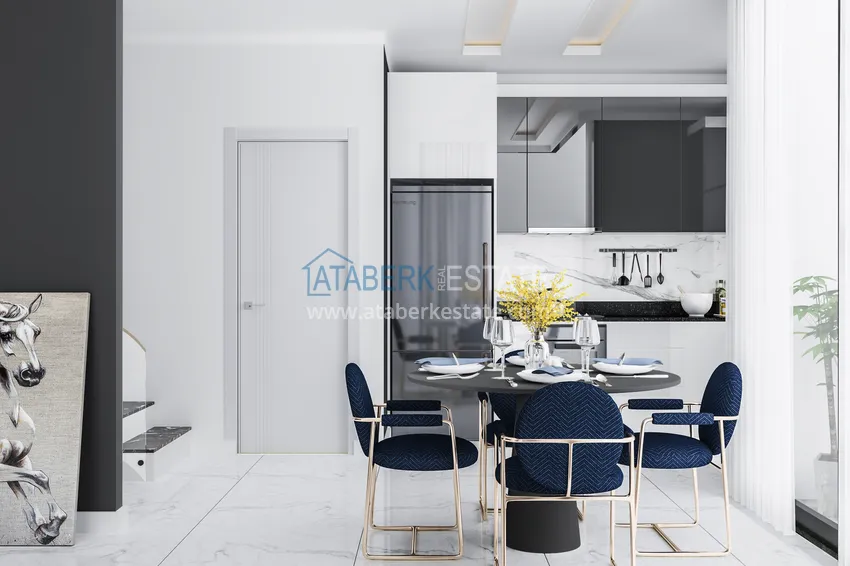 Приобрести Новый инвестиционный проект жилого комплекса в престижном районе Алании - Оба  12 