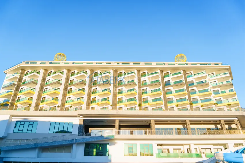 Квартира в Каргыджаке с новой мебелью в комплексе на первой береговой линии 2 