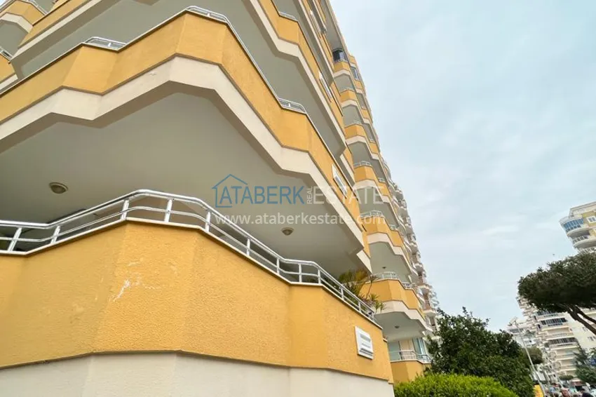 Квартира в районе Махмутлар с мебелью и видом на море в жилом комплексе с бассейном  4 