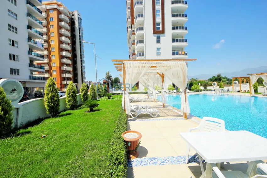 Квартира в Махмутларе меблированная с видом на горы и море 3 