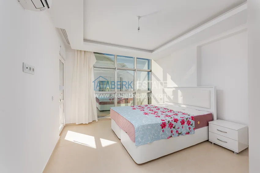 Приобрести Квартира трехкомнатная с мебелью и видом на море в Авсалларе  4 