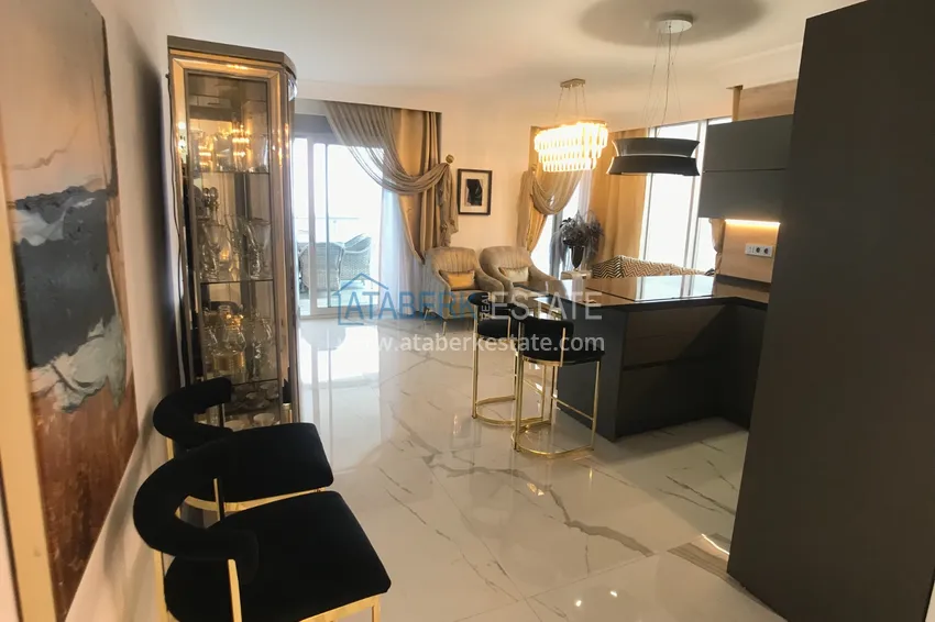 Приобрести Квартира в Махмутларе с дизайнерским интерьером и прямым видом на море  5 