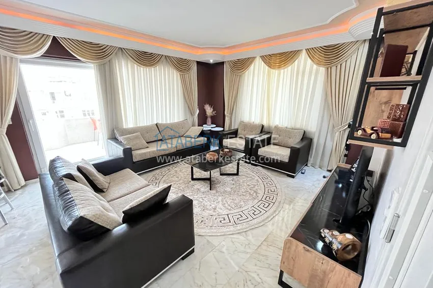 Приобрести Квартира в районе Махмутлар с мебелью и видом на море в жилом комплексе с бассейном  4 