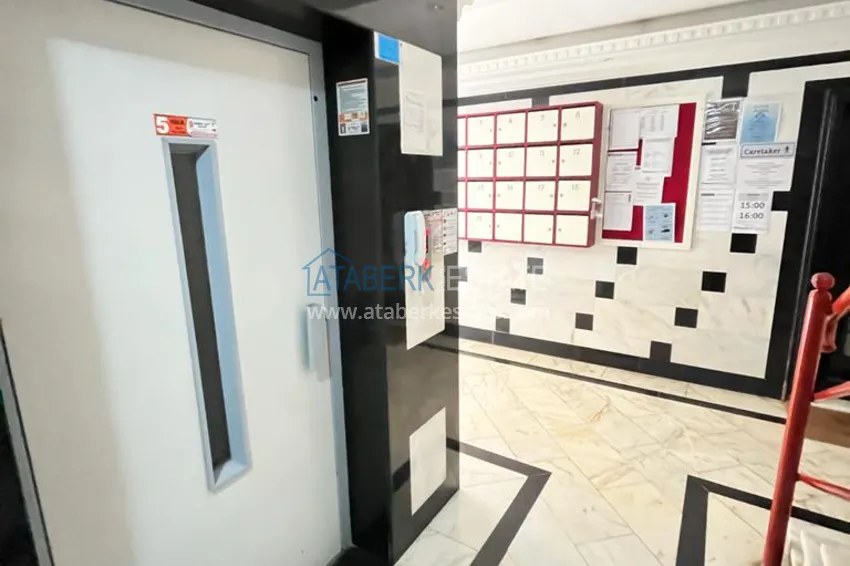 Квартира в районе Махмутлар с мебелью и видом на море в жилом комплексе с бассейном  6 