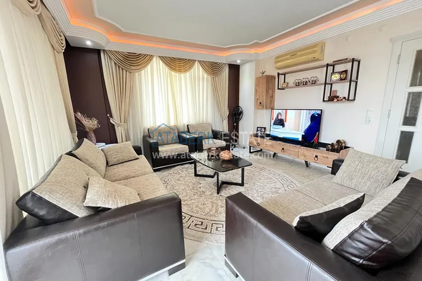 Приобрести Квартира в районе Махмутлар с мебелью и видом на море в жилом комплексе с бассейном  5 