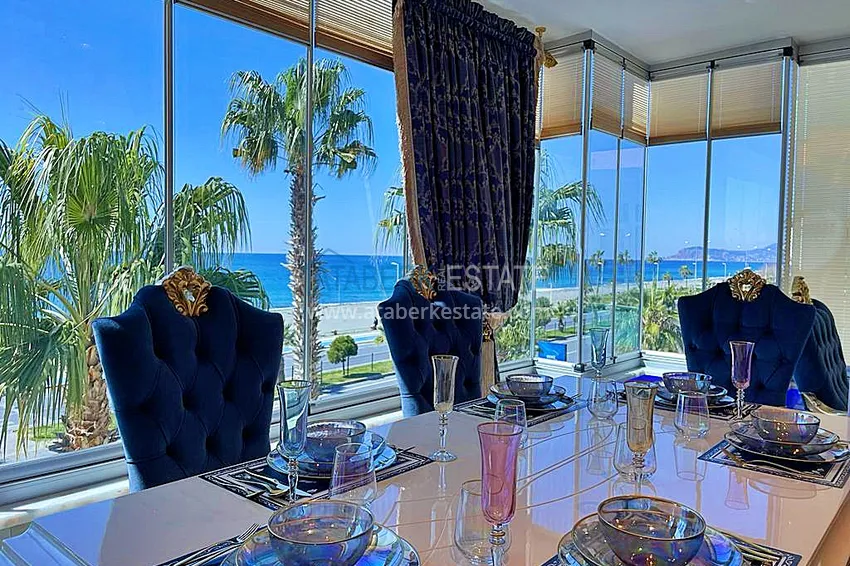 Приобрести Квартира в Махмутларе первая береговая линия, эксклюзивная мебель, открытый вид на море 5 