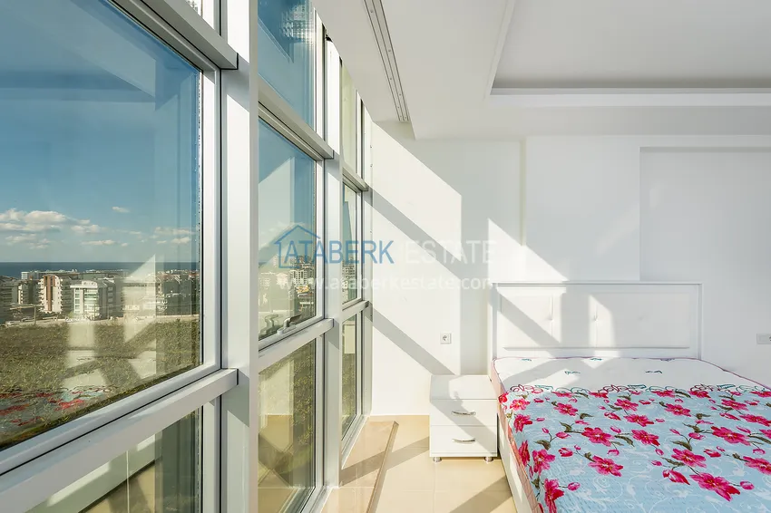 Приобрести Квартира трехкомнатная с мебелью и видом на море в Авсалларе  5 