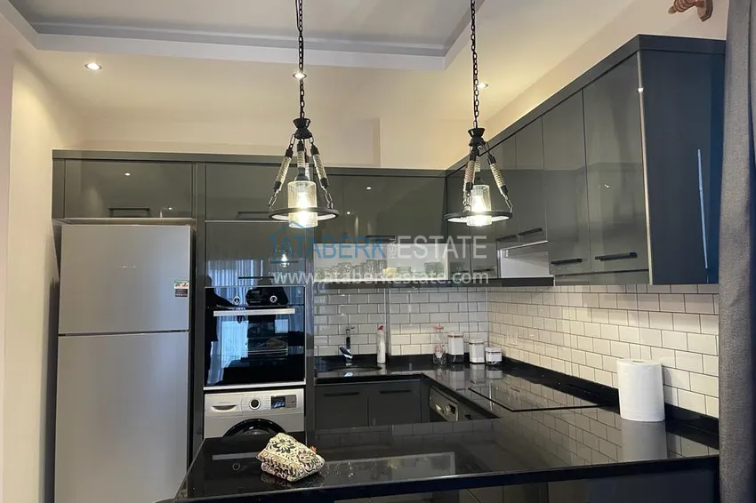 Приобрести Квартира в районе Оба двухкомнатная с мебелью в уютном жилом комплексе 5 