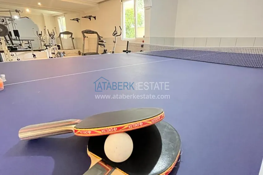 Квартира в районе Махмутлар с мебелью и видом на море в жилом комплексе с бассейном  8 