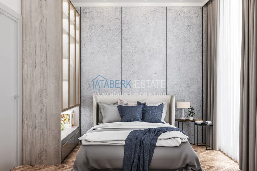 Приобрести Новый инвестиционный проект жилого комплекса в престижном районе Алании - Оба  14 