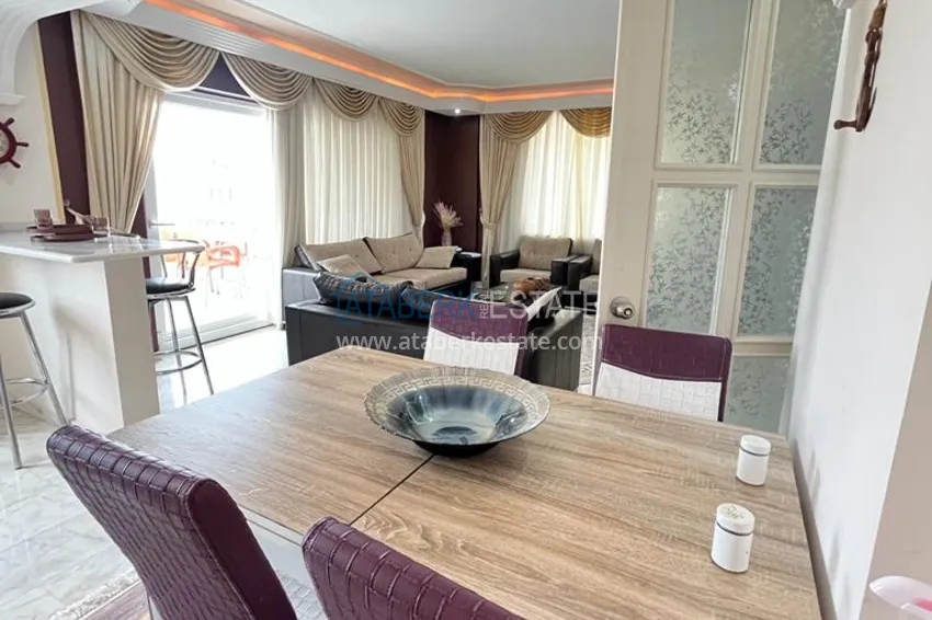 Приобрести Квартира в районе Махмутлар с мебелью и видом на море в жилом комплексе с бассейном  8 