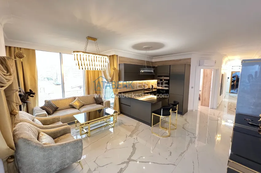 Приобрести Квартира в Махмутларе с дизайнерским интерьером и прямым видом на море  11 