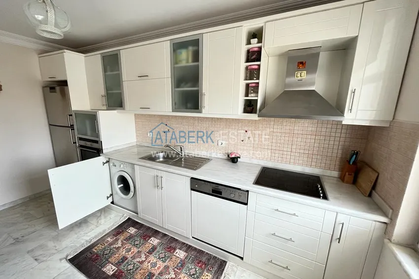 Приобрести Квартира в районе Махмутлар с мебелью и видом на море в жилом комплексе с бассейном  9 