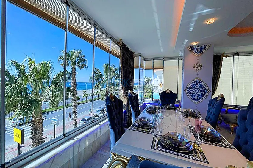 Приобрести Квартира в Махмутларе первая береговая линия, эксклюзивная мебель, открытый вид на море 8 