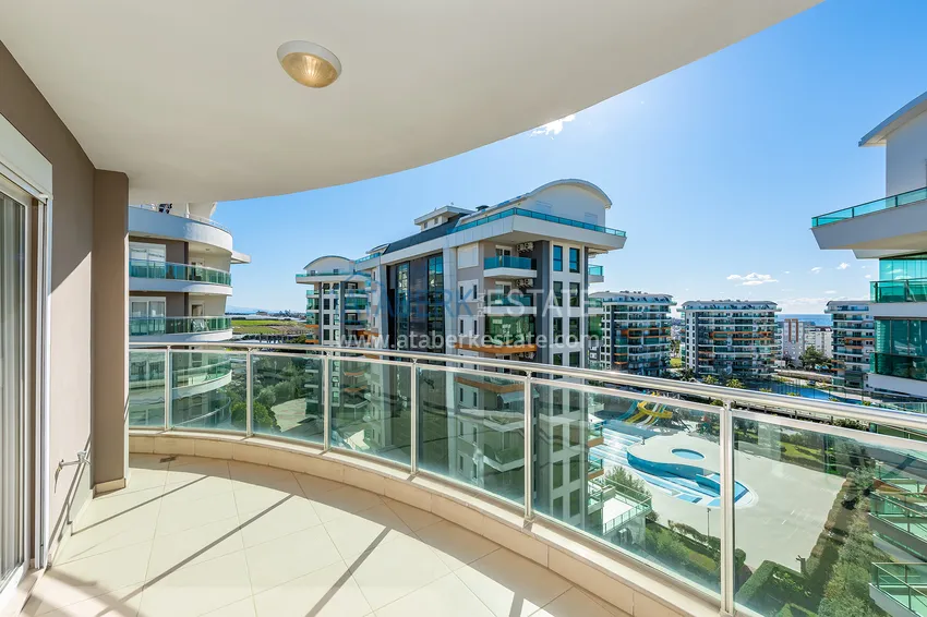 Приобрести Квартира трехкомнатная с мебелью и видом на море в Авсалларе  9 