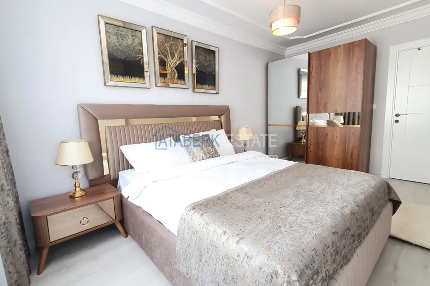 Приобрести Квартира в Махмутларе на проспект Барбаросса с новой мебель и видом на горы 9 