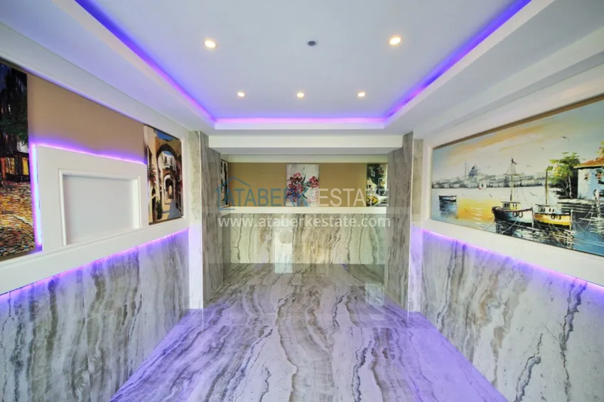 Квартира в Махмутларе меблированная с видом на горы и море 10 