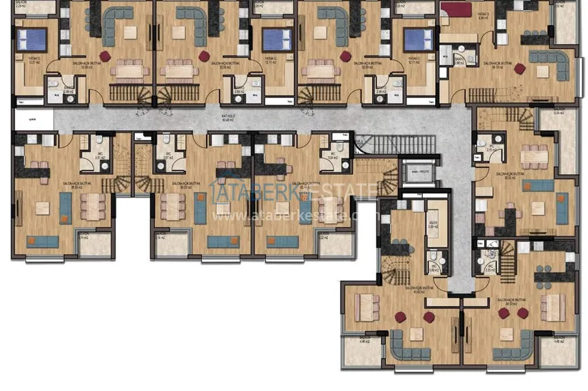 Купить дешево Квартиры в Анталии район Коньяалты в современном новом жилом комплексе 4