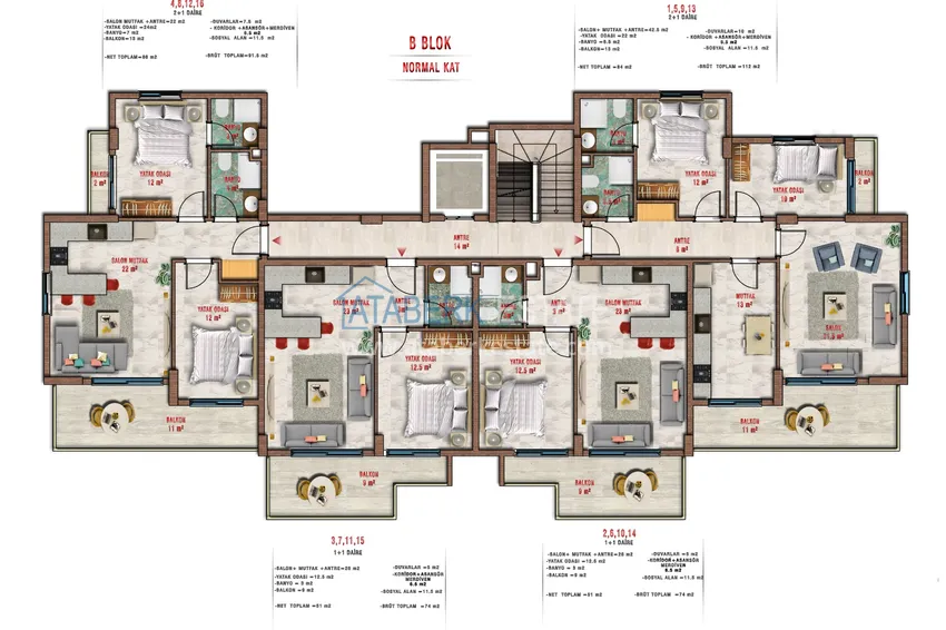Купить дешево 🔥Наш проект. Роскошный семейный комплекс на финальном этапе строительства в Алании, район Авсаллар 3 