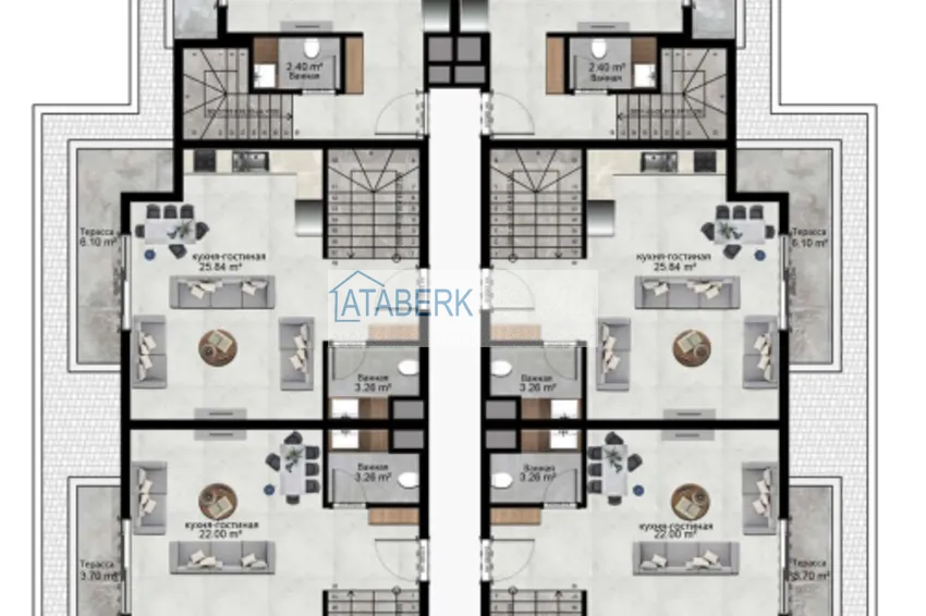Купить дешево Новый проект бутик-комплекс в Алании - район Кестель  1 