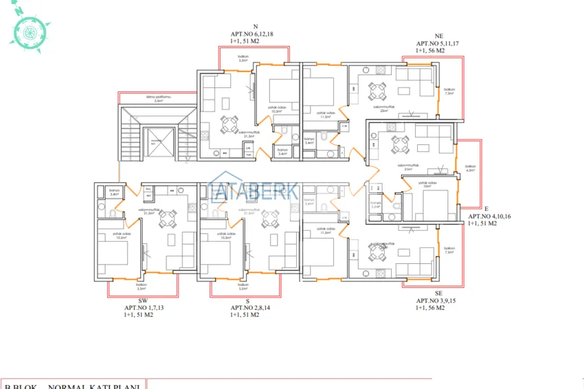 Купить дешево Квартира в центре Алании от инвестора, в строящемся комплексе 1 