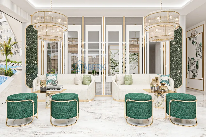 Квартира в центре Алании от инвестора, в строящемся комплексе 10 