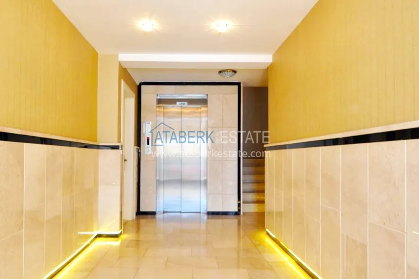 Дуплекс в Алании с видом на море и горы, меблированный 13 