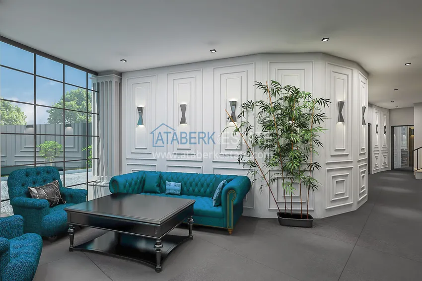 Квартира в Алании – район Тосмур от инвестора в комплексе на заключительном этапе строительства 7 