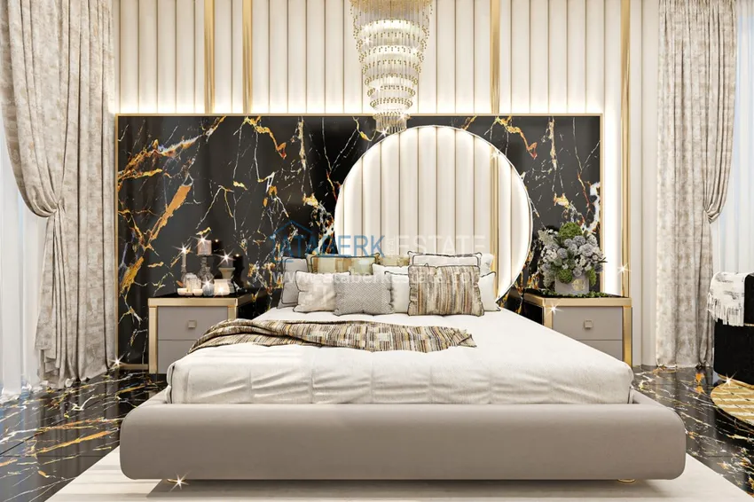 Приобрести Видовая роскошная частная вилла в районе Каргыджак на этапе проекта  10 