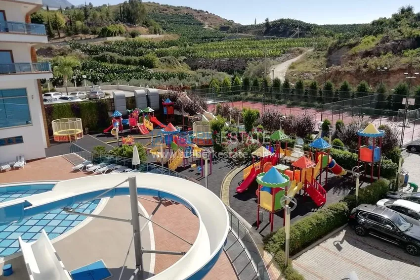 Квартира в Махмутларе, с мебелью и видом на море и горы 12 