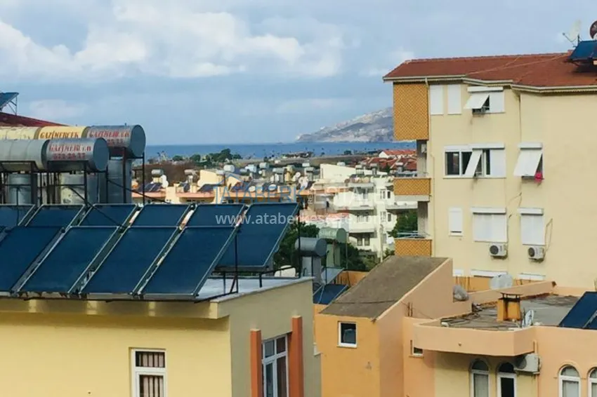 Приобрести Дуплекс в Газипаше с чистовой отделкой и видом на море в новом жилом комплексе 12 