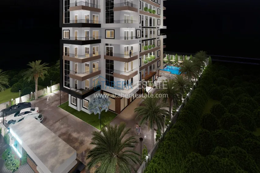 Квартиры в районе Авсаллар от инвестора в строящемся комплексе 13 