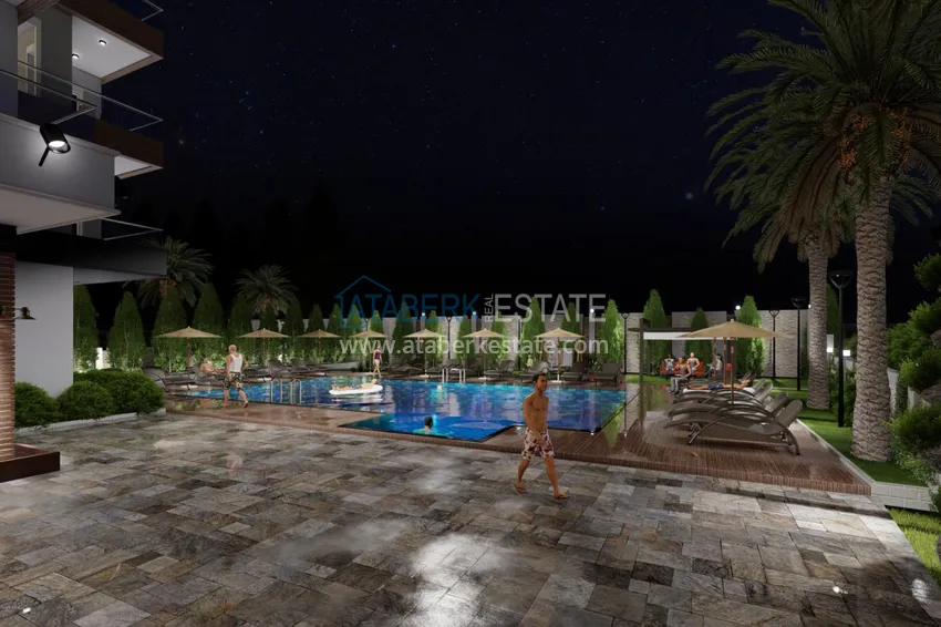 Квартиры в районе Авсаллар от инвестора в строящемся комплексе 14 