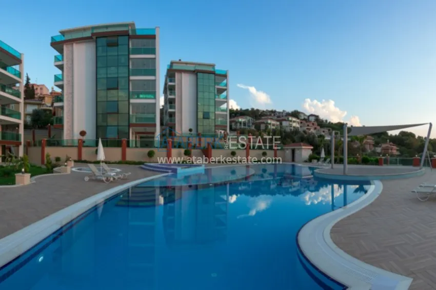 Дуплекс в Алании – район Каргыджак, двухуровневый с выходом в сад 13 