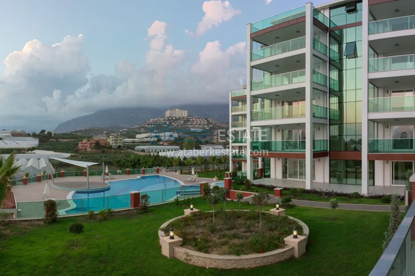 Дуплекс в Алании – район Каргыджак, двухуровневый с выходом в сад 14 