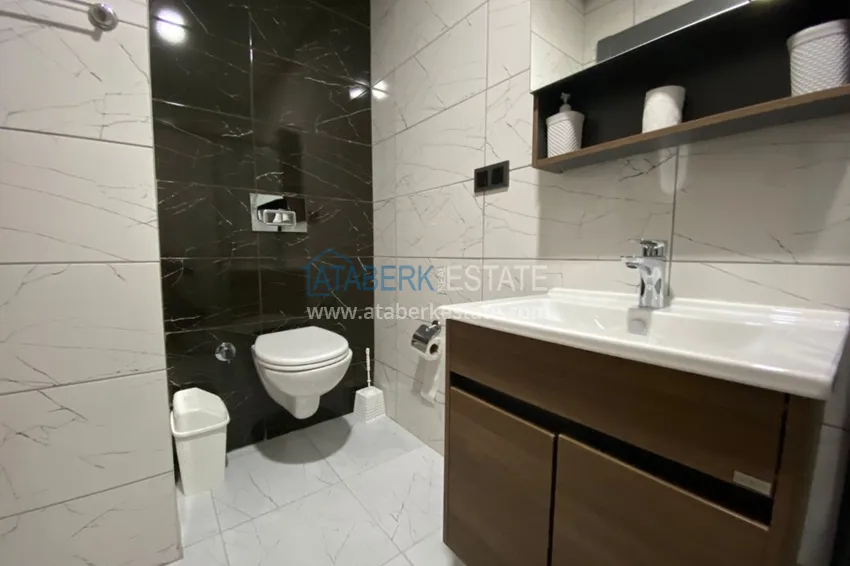 Приобрести Пентхаус – дуплекс в Оба меблированный в молодом современном комплексе с видом на горы 14 