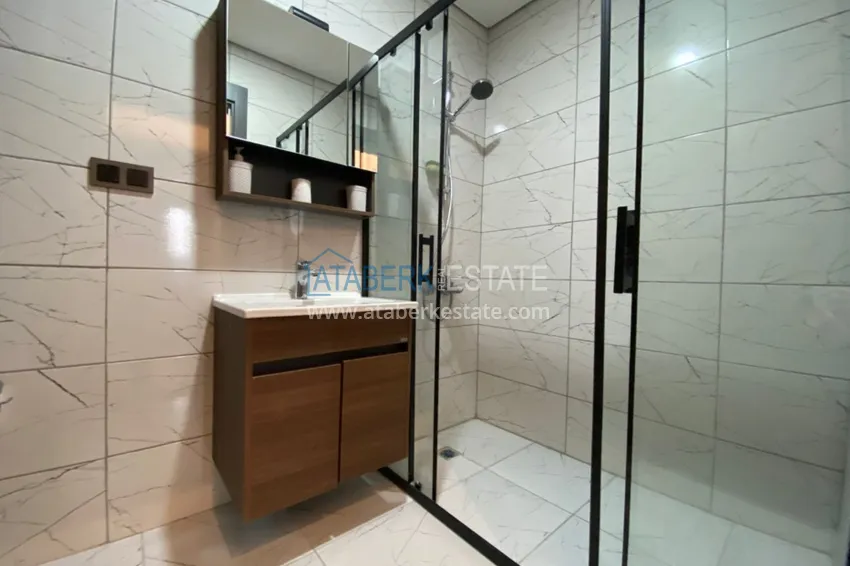 Приобрести Пентхаус – дуплекс в Оба меблированный в молодом современном комплексе с видом на горы 15 