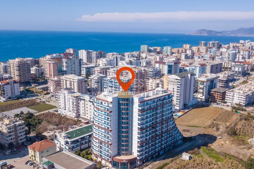 Квартира меблированная с видом на горы и море в Махмутларе  15 