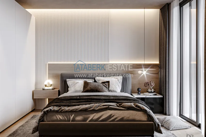 Приобрести Недорогие квартиры от застройщика в Алании район Окурджалар на этапе проекта 4 